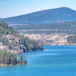 Nature scenics around spokane river washington