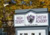 High Desert Christian Academy announces permanent and sudden closure