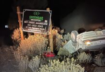 Single-vehicle rollover on Juniper Canyon Road sends one to hospital