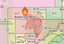 Level 1 evacuation issued for Ochoco West as Brewer Fire continues to grow
