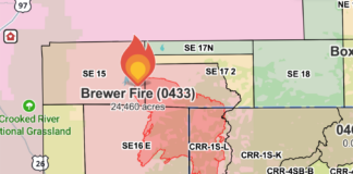 Level 1 evacuation issued for Ochoco West as Brewer Fire continues to grow